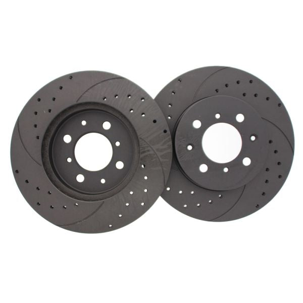 Front Brake Discs (262mm / 4x100) for Honda Civic EJ1 Coupe 1994–1996 1.6 ESI – Rotinger Drilled & Slotted