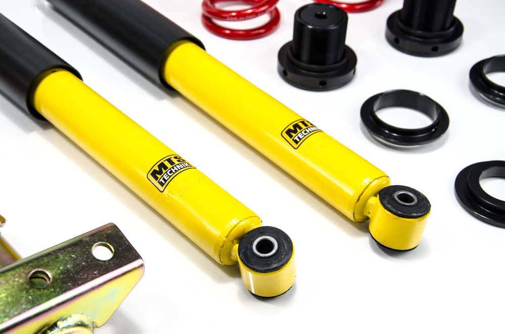 MTS Technik schroefset Stance BMW 3 Compact (E36) 1994-2000 met camberplaten – Goud