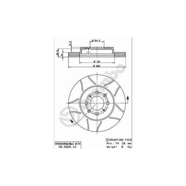 Front Brake Discs (262mm / 4x100) for Honda Civic EJ1 Coupe 1994–1996 1.6 ESI – Brembo Max Line