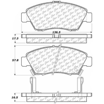 Front Brake Pads for Honda Civic EJ1 Coupe 1994–1996 1.6 ESI – Posi Quiet Ceramic (105.06210)
