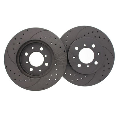 Front Brake Discs (262mm / 4x100) for Honda Civic EJ1 Coupe 1994–1996 1.6 ESI – Rotinger Drilled & Slotted