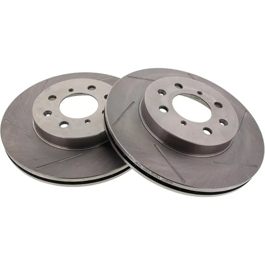 Front Brake Discs (240mm / 4x100) for Honda Civic EJ2 Coupe 1994–1996 – BrakeStop Slotted