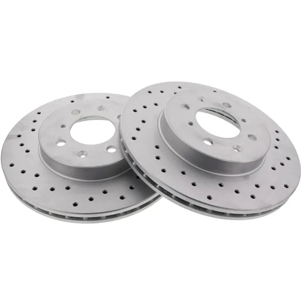 Front Brake Discs (262mm / 4x100) for Honda Civic EJ1 Coupe 1994–1996 1.6 ESI – Brakemax Drilled