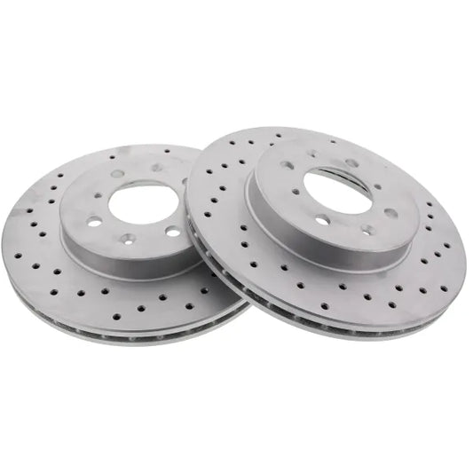 Front Brake Discs (262mm / 4x100) for Honda Civic EJ1 Coupe 1994–1996 1.6 ESI – Brakemax Drilled