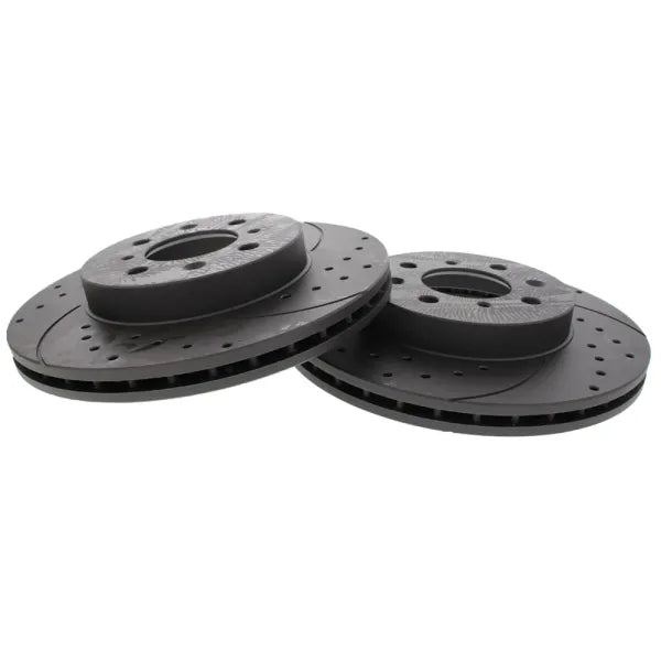 Front Brake Discs (262mm / 4x100) for Honda Civic EJ1 Coupe 1994–1996 1.6 ESI – Rotinger Drilled & Slotted