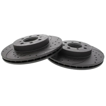 Front Brake Discs (262mm / 4x100) for Honda Civic EJ1 Coupe 1994–1996 1.6 ESI – Rotinger Drilled & Slotted