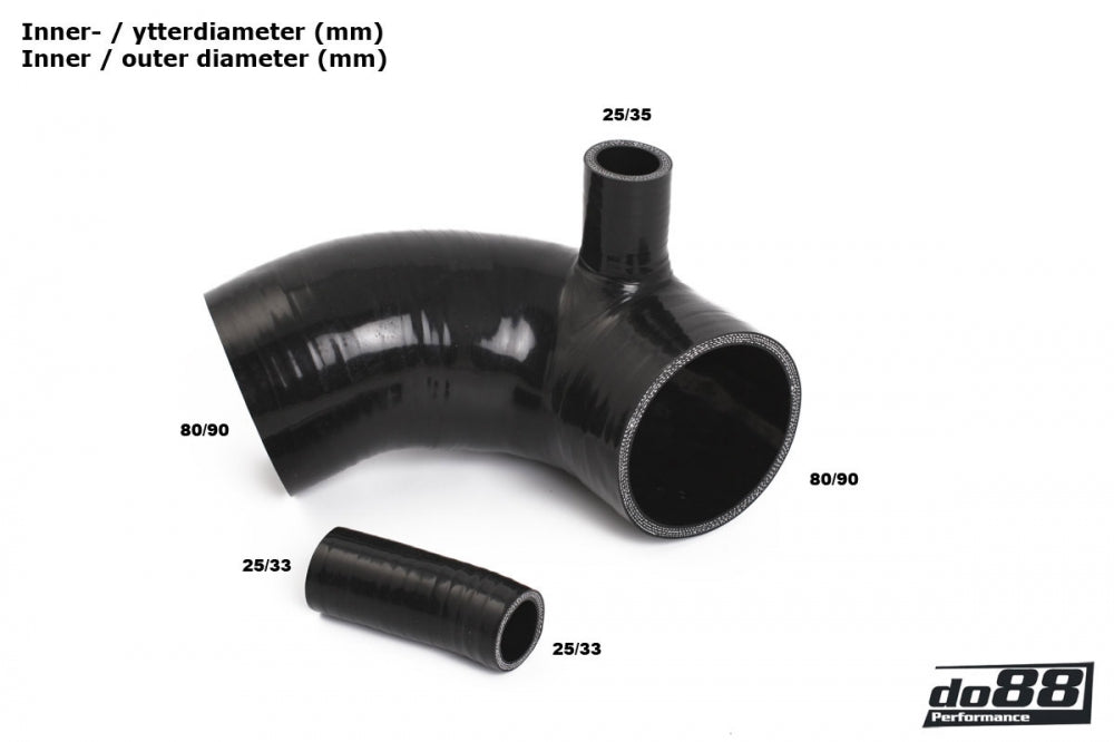 DO88 siliconen turbo-inlaatslangen