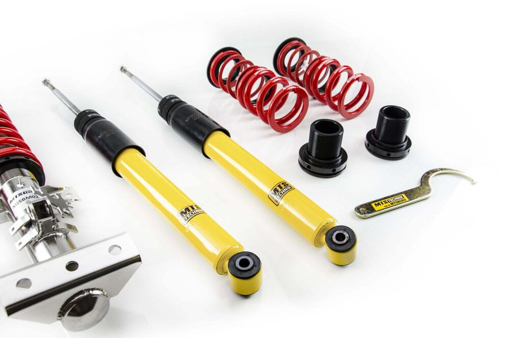 MTS Technik Schroefset Street BMW 3 (E36) 1990–1998 zonder camberplaten – Roestvrij staal (Inox)