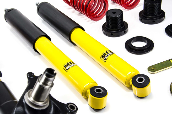 MTS Technik Schroefset Stance BMW 3 (E30) 1982–1991 met camberplaten – Roestvrij staal (Inox)