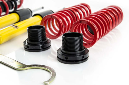 MTS Technik Schroefset Stance Seat Leon (1P) 2005–2012 met camberplaten – Roestvrij staal (Inox)