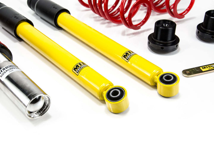 MTS Technik Street Schroefset voor Audi A6 C7 (4G) 2010–2018 zonder camber plates – Inox (roestvrij staal)