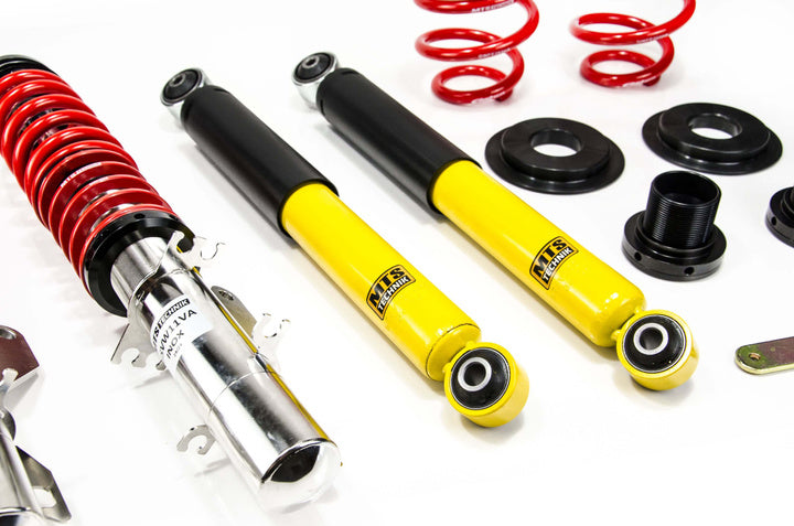 MTS Technik Street Schroefset voor Audi TT (8N) 1998–2006 met camber plates – Inox (roestvrij staal)