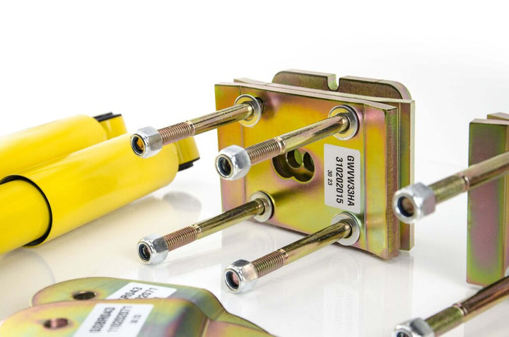 MTS Technik Schroefset Street Volkswagen Caddy IV Bestelwagen/MPV (SAA/SAH) 2015–2020 zonder camberplaten – Roestvrij staal (Inox)