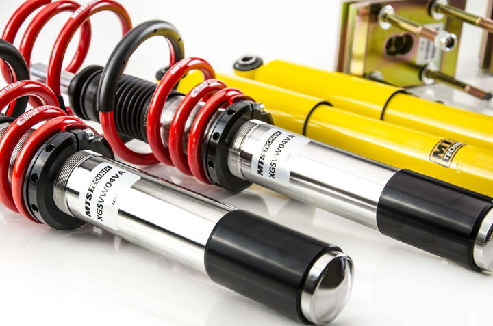 MTS Technik Schroefset Street Volkswagen Caddy IV MPV (SAB/SAJ) 2015–2020 zonder camberplaten – Roestvrij staal (Inox)