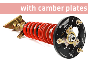 MTS Technik Schroefset Street BMW 2.5-3.2 Coupé (E9) 1969-1976 met camberplaten – Roestvrij staal